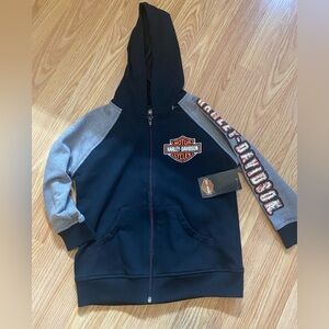 Harley-Davidson Little Boys' French Terry Full Zip Hoodie